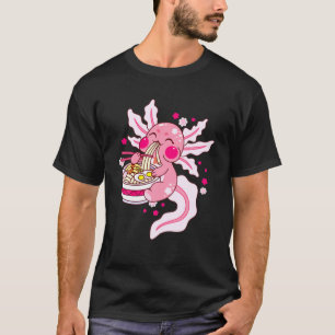 Kawaii Axolotl Ramen Noodles Japanisch Anime Otaku T-Shirt
