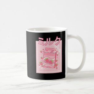 Kawaii Axolotl Strawberry Milk Shake Carton Japane Kaffeetasse