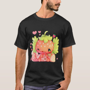 Kawaii Axolotl Strawberry Milk Shake Japanischer A T-Shirt