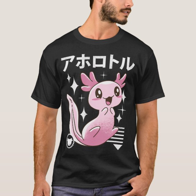 Kawaii Axolotl T-Shirt (Vorderseite)
