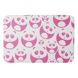 Kawaii Baby Pink und White Panda Muster Badematte