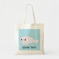 Kawaii Baby-Siegel "retten ihnen" Tasche