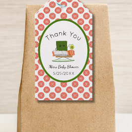 Kawaii Babydusche: Sushi und Salmon Roll Thema Geschenkanhänger