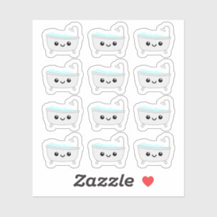 Kawaii Badewanne Spa Badzeit Erinnerung Bujo Plane Aufkleber