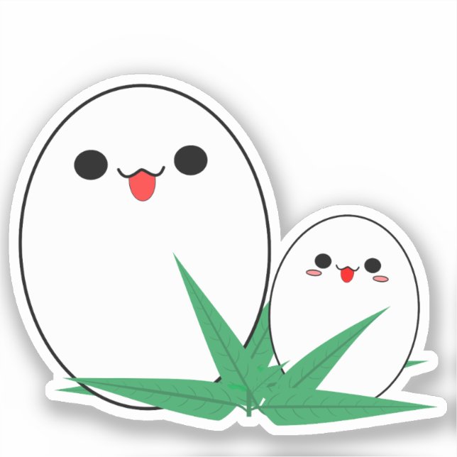 Kawaii Balut Egg Vinyl Sticker (Vorderseite)
