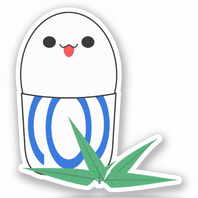 Kawaii Balut Egg Vinyl Sticker (Vorderseite)