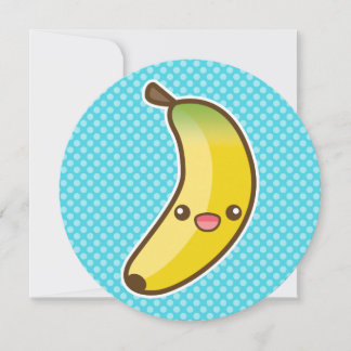 Kawaii-Bananen-Geburtstagsfeier Einladung