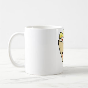 Kawaii Bananen- und Sahne-Crepe Kaffeetasse