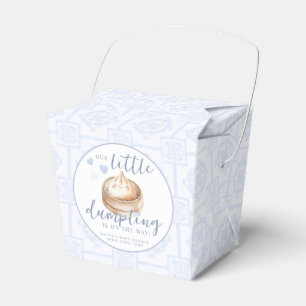 Kawaii Bao Baby Shower Favor Box - Blue Geschenkschachtel