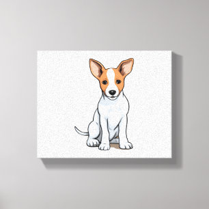 Kawaii Basenji Puppy Leinwanddruck