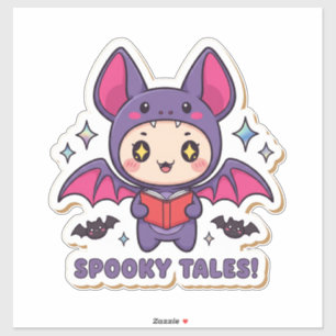 Kawaii Bat Sticker - Niedliches Halloween-Bat-Kost
