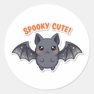 Kawaii Bat Sticker - Niedliches Halloween Vampire 