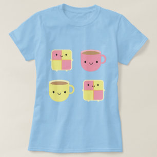 Kawaii Battenberg Kuchen & Cup of Tea T-Shirt
