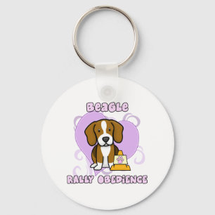 Kawaii Beagle-Kundgebungs-Gehorsam Schlüsselanhänger