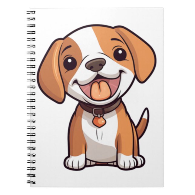 Kawaii Beagle Puppy Notizblock (Vorderseite)