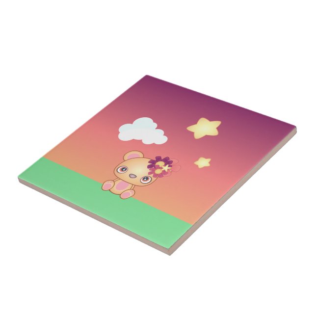 Kawaii Bear Fliese (Seite)