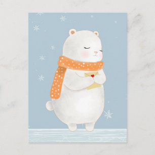 Kawaii Bear Postcard Postkarte