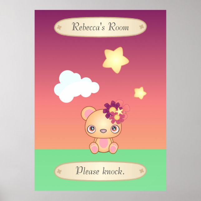 Kawaii Bear Poster (Vorne)