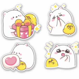 Kawaii Bears Sticker