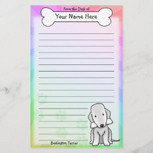 Kawaii Bedlington Terrier Stationierung Briefpapier