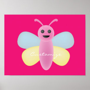 Kawaii Bee Thunder_Cove mit mehreren Farben Poster