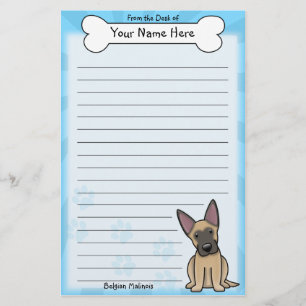 Kawaii Belgier Malinois Briefpapier