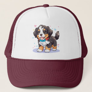 Kawaii Bernese Puppy, Niedlich Berner Pup Truckerkappe