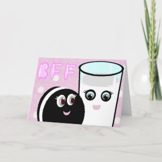 Kawaii beste Freunde melken für immer und Karte