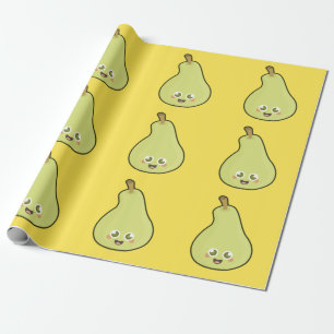 Kawaii Birne Geschenkpapier
