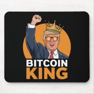 Kawaii Bitcoin King Trump Crypto Shades Bitcoin Ev Mousepad