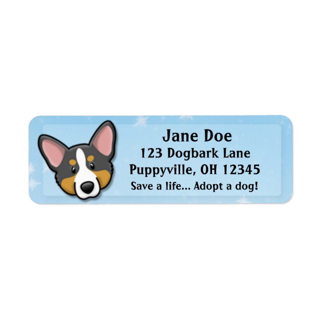 Kawaii Black & Tan Cardigan Welsh Corgi (Vorne)
