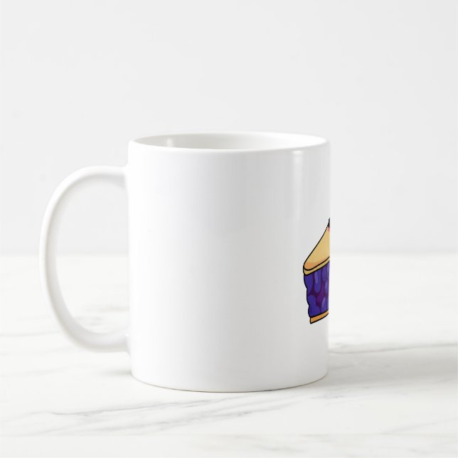 Kawaii Blaubeerkuchen Kaffeetasse (Links)