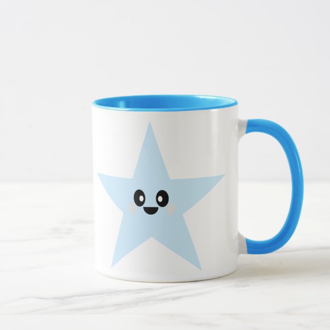 KAWAII BLAUE STAR TASSE (Rechts)