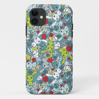 kawaii-blaues Muster