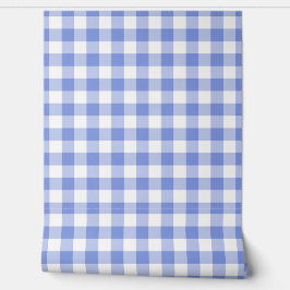 Kawaii Blue Gingham Check Green Buffalo Plaid Tapete