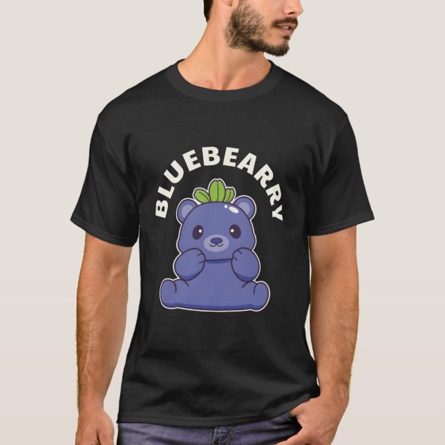 Kawaii Blueberry Bear T-Shirt (Vorderseite)