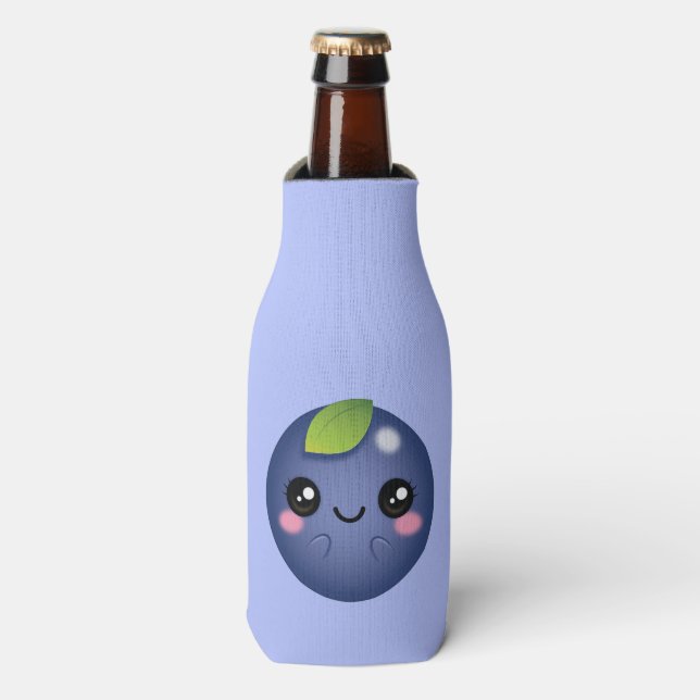 Kawaii Blueberry Flaschenkühler (Flaschenvorderseite)
