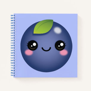 Kawaii Blueberry Notebook Notizbuch