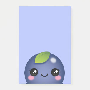 Kawaii Blueberry Post-it Notes Klebezettel