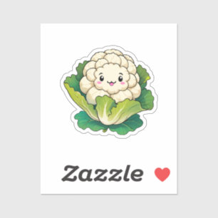 Kawaii Blumenkohl Aufkleber