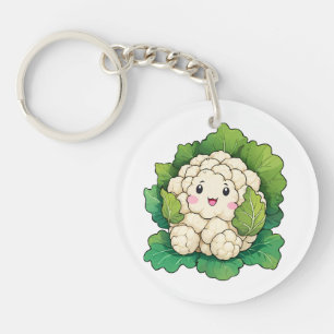Kawaii Blumenkohl Schlüsselanhänger