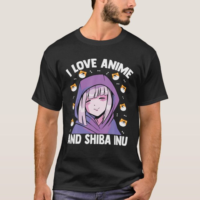 Kawaii Blushing Otaku Girl - I Liebe Anime and Shi T-Shirt (Vorderseite)