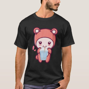 Kawaii Boba Niedlich Anime Tea Drink T-Shirt