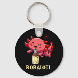 Kawaii Bobalotl Axolotl Boba Tea Blase Milk Anime Schlüsselanhänger