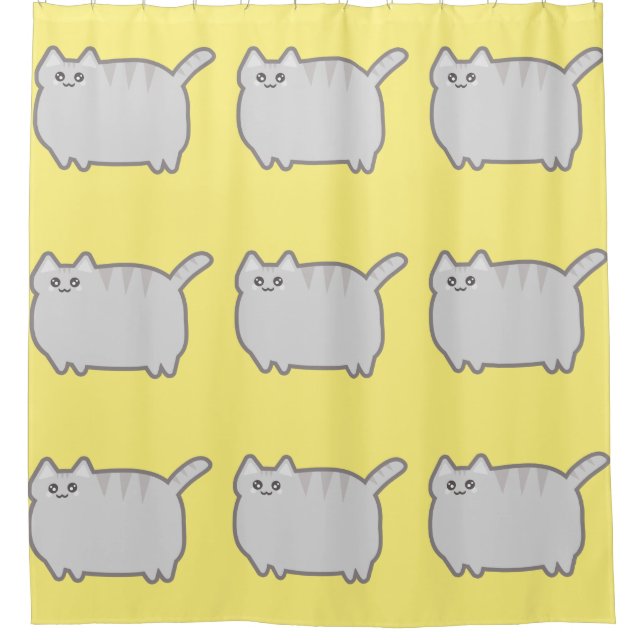 Kawaii Bonze Duschvorhang (Vorderseite)