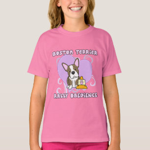 Kawaii Brindle Boston Terrier-Kundgebungs-Gehorsam T-Shirt