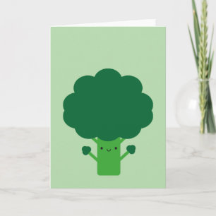Kawaii Broccoli Karte