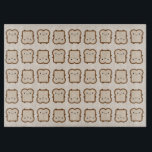 Kawaii Brot / Toast Schneidebrett<br><div class="desc">Wiederholtes Muster von Kawaii Brot oder Toast,  bereit zum Frühstück,  Nachmittagstee oder zum Mittagessen Sandwich.</div>