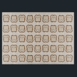 Kawaii Brot / Toast Schneidebrett<br><div class="desc">Wiederholtes Muster von Kawaii Brot oder Toast,  bereit zum Frühstück,  Nachmittagstee oder zum Mittagessen Sandwich.</div>