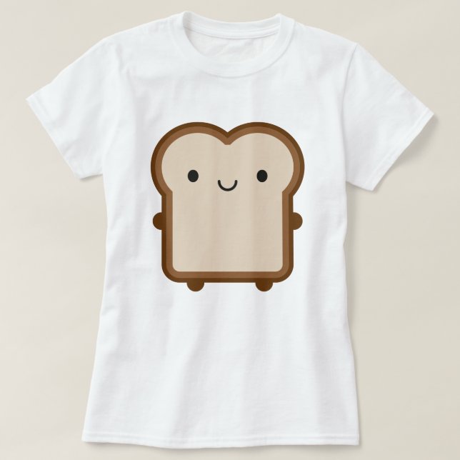 Kawaii Brot / Toast T-Shirt (Design vorne)
